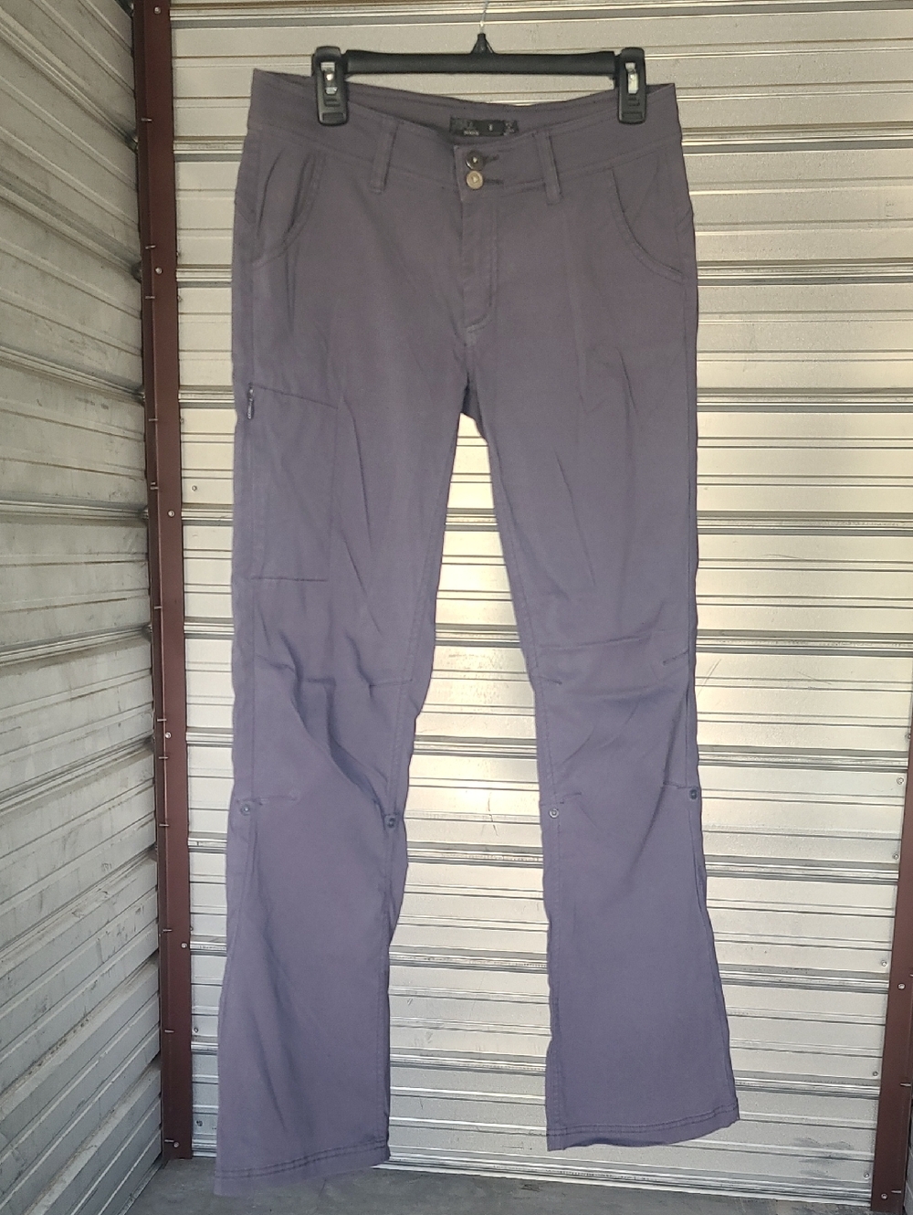 Prana Womens Casual Stretch Utility Pants - Gray